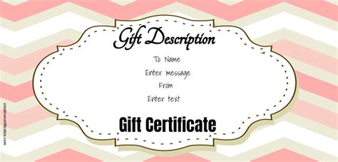 Our Gift Certificates .